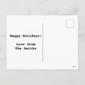 Cartes Pour Fêtes Annuelles Chat noir drôle Père Noël Noël (Dos)