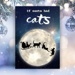 Cartes Pour Fêtes Annuelles Chat noir drôle Père Noël Noël<br><div class="desc">Mettez un sourire sur un visage avec ce fabuleux chat noir et la carte de Noël Père Noël ! Cliquez simplement pour personnaliser l'accueil au verso de la carte.</div>
