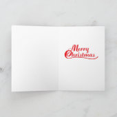 Cartes Pour Fêtes Annuelles Chat noir neige de Noël (Intérieur)