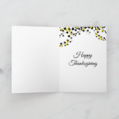 Cartes Pour Fêtes Annuelles Chat Noir Thanksgiving (Intérieur)