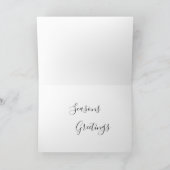 Cartes Pour Fêtes Annuelles Chat perse blanc haut un arbre Noël personnalisé (Intérieur)