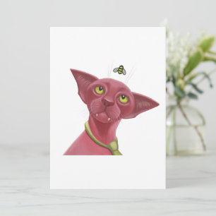 Cartes Pour Fêtes Annuelles Chat Sphynx