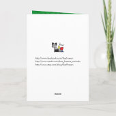 Cartes Pour Fêtes Annuelles Chat Sucre de canne mignon (Dos)