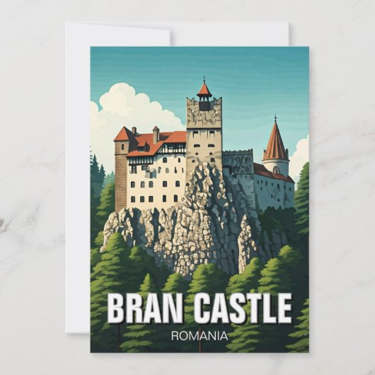 Cartes Pour Fêtes Annuelles Château de Bran Roumanie (Devant)