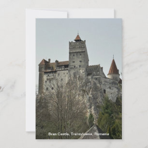 Cartes Pour Fêtes Annuelles Château de Bran, Transylvanie, Roumanie sur une