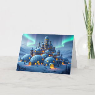 Cartes Pour Fêtes Annuelles Château de Cœur d'Hiver