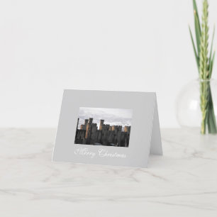 Cartes Pour Fêtes Annuelles Château de Conwy dans la neige