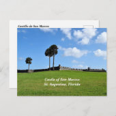 Cartes Pour Fêtes Annuelles Château de San Marco St. Augustine, Floride (Devant / Derrière)