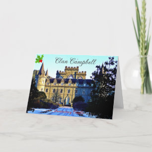 Cartes Pour Fêtes Annuelles Château d'Inveraray Clan Écossais Campbell
