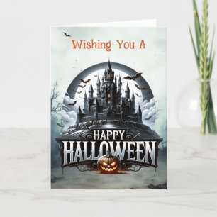 Cartes Pour Fêtes Annuelles Château effrayant Halloween