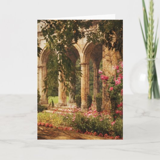 Cartes Pour Fêtes Annuelles Château - Le Jardin secret (Devant)