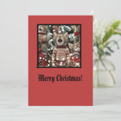 Cartes Pour Fêtes Annuelles Chatons Chantant O'Christmas En Chandails 3 (Debout devant)