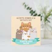 Cartes Pour Fêtes Annuelles Chats (Debout devant)