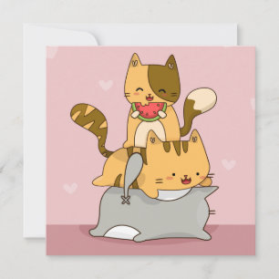 Cartes Pour Fêtes Annuelles Chats