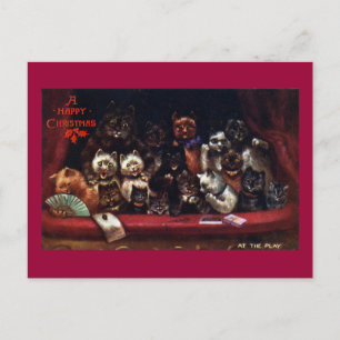 Cartes Pour Fêtes Annuelles Chats au Théâtre pour Noël