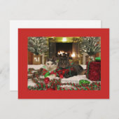 Cartes Pour Fêtes Annuelles Chats de Noël mignons (Devant / Derrière)