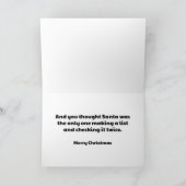 Cartes Pour Fêtes Annuelles Chats de scène du crime de Noël (Intérieur)