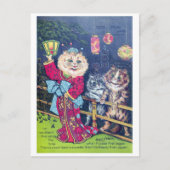 Cartes Pour Fêtes Annuelles Chats du Japon - Louis Wain (Devant)