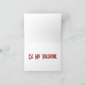 Cartes Pour Fêtes Annuelles Chats Éffrayants Valentine et sang (Intérieur)