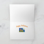 CARTES POUR FÊTES ANNUELLES CHATS HISS N' FITZ, TRUCS OU TRAITEMENTS DRÔLE D'H (Intérieur)