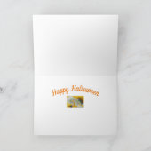 Cartes Pour Fêtes Annuelles CHATS NOIRS FLAMINANTS AVEC HALLOWEEN UNICORN Colo (Intérieur)