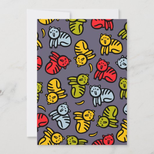 Cartes Pour Fêtes Annuelles Chats plus bananes (Devant)