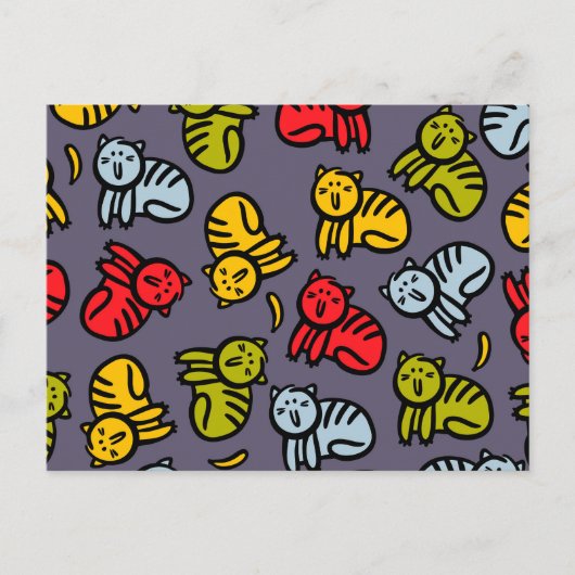 Cartes Pour Fêtes Annuelles Chats plus bananes (Devant)