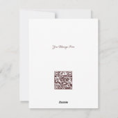 Cartes Pour Fêtes Annuelles Chaud blanc arbre de Noël d'entreprise Code QR (Dos)