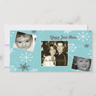 Cartes Pour Fêtes Annuelles Chaud neige, 3 photos