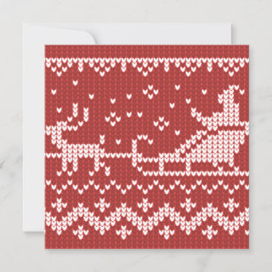 Cartes Pour Fêtes Annuelles Chaudron moche Le Père Noël traîne et rennes