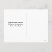 Cartes Pour Fêtes Annuelles Chauffeur d'autobus de Noël Aide Merci (Dos)