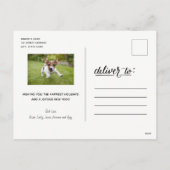 Cartes Pour Fêtes Annuelles Chauffez les souhaits ce plaid marqué avec des (Dos)