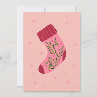 Cartes Pour Fêtes Annuelles Chaussette de Noël