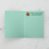 Cartes Pour Fêtes Annuelles Chaussette de Noël de teckel (Intérieur)