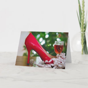 Cartes Pour Fêtes Annuelles Chaussure rouge Noël