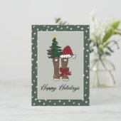 Cartes Pour Fêtes Annuelles Chaussures de vacances alaskiennes (Debout devant)