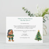 Cartes Pour Fêtes Annuelles Cheeky Christmas Troll et Tree Delight (Debout devant)