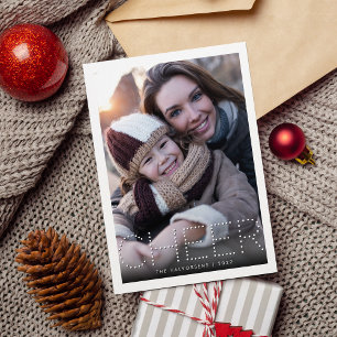 Cartes Pour Fêtes Annuelles Cheer moderne Photo de vacances