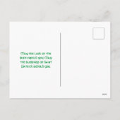 Cartes Pour Fêtes Annuelles Cheerful Leprechaun : Fête de la Saint Patrick (Dos)