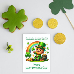 Cartes Pour Fêtes Annuelles Cheerful Leprechaun : Fête de la Saint Patrick