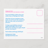 Cartes Pour Fêtes Annuelles Cheerful Stars Pink Blue Christmas Custom Business (Dos)