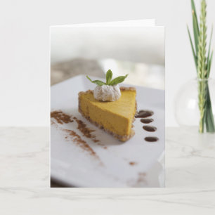 Cartes Pour Fêtes Annuelles Cheesecake Citrouille