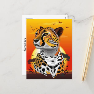 Cartes Pour Fêtes Annuelles Cheetah African Feline Wild Animal