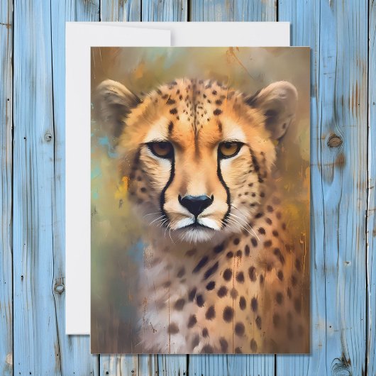 Cartes Pour Fêtes Annuelles Cheetah Portrait