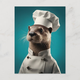 Cartes Pour Fêtes Annuelles Chef Otter