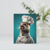 Cartes Pour Fêtes Annuelles Chef Otter (Debout devant)