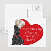 Cartes Pour Fêtes Annuelles Chef Valentine de Scottie (Devant / Derrière)