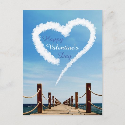 Cartes Pour Fêtes Annuelles Chemin sans fin Coeur Cloud Saint Valentin (Devant)
