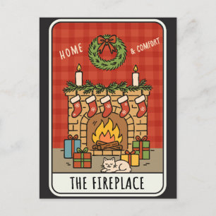 Cartes Pour Fêtes Annuelles Cheminée de Noël confortable Maison et Confort