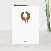 Cartes Pour Fêtes Annuelles Cheminée de Noël Red White one photo (Dos)